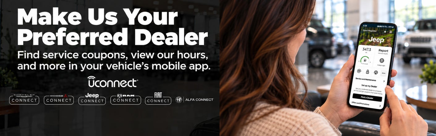 uconnect® make us your preferred dealer | Andy Mohr Chrysler Dodge Jeep Ram in Indianapolis IN