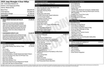 2025 Jeep Wrangler Willys