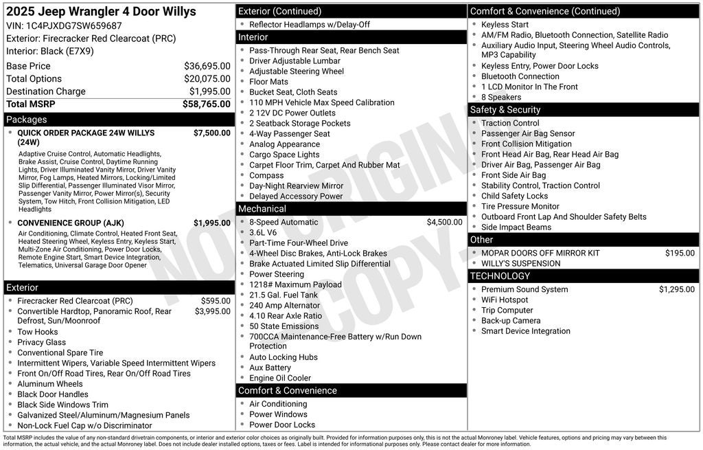 2025 Jeep Wrangler Willys