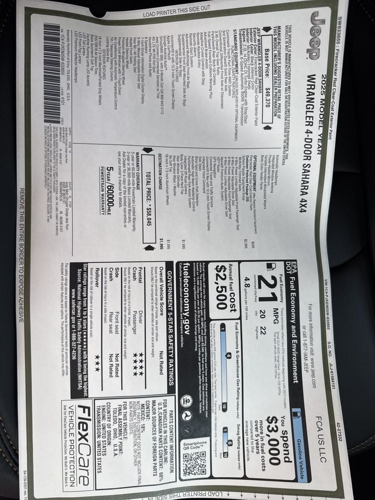 2025 Jeep Wrangler Sahara