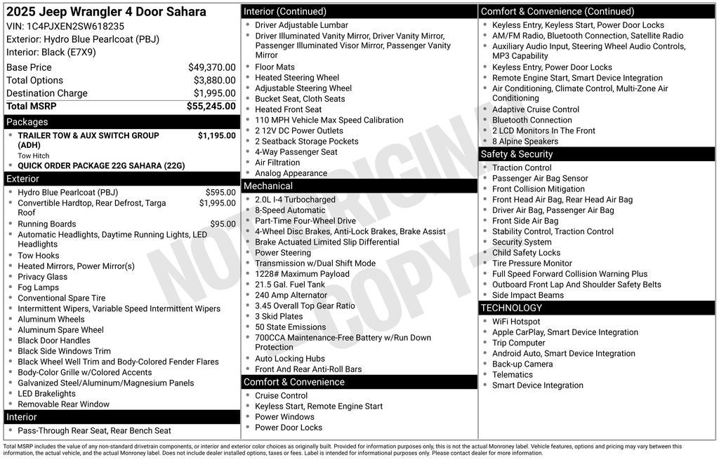 2025 Jeep Wrangler Sahara