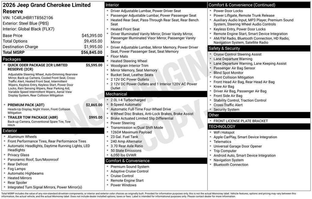 2026 Jeep Grand Cherokee Limited