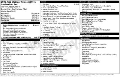 2026 Jeep Gladiator Rubicon