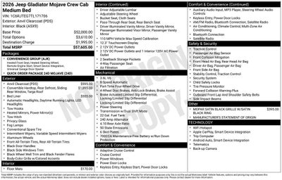 2026 Jeep Gladiator Mojave