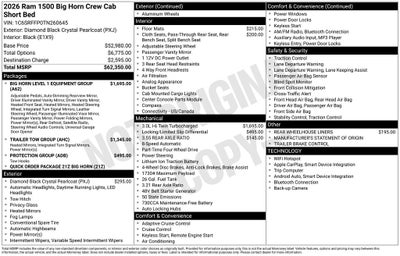 2026 RAM Ram 1500 Big Horn/Lone Star