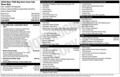 2026 RAM Ram 1500 Big Horn/Lone Star