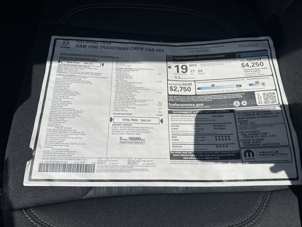 2025 RAM Ram 1500 Tradesman