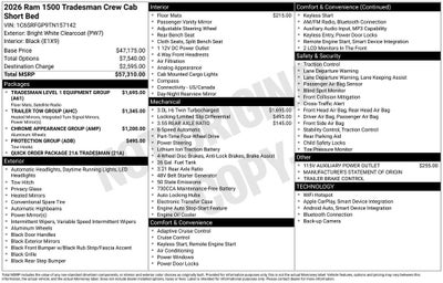 2026 RAM Ram 1500 Tradesman