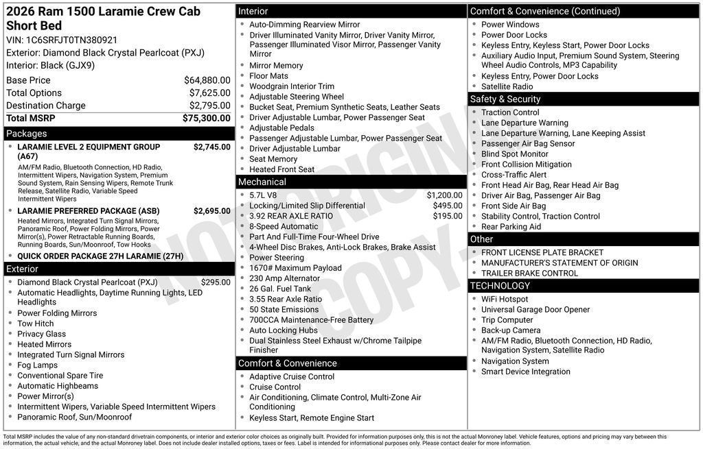 2026 RAM Ram 1500 Laramie
