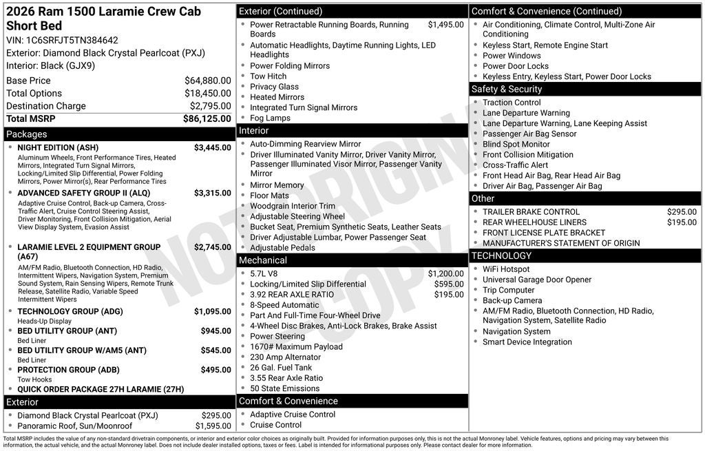 2026 RAM Ram 1500 Laramie