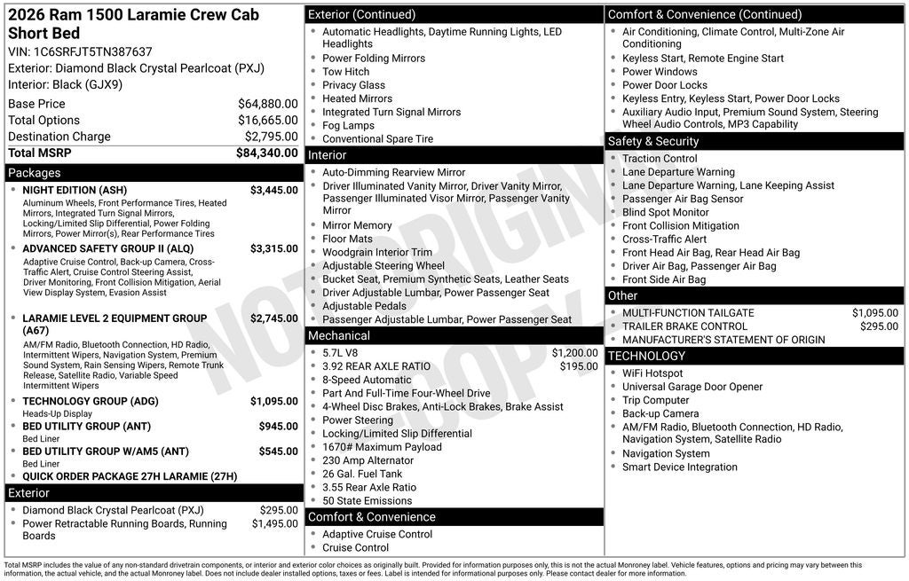 2026 RAM Ram 1500 Laramie