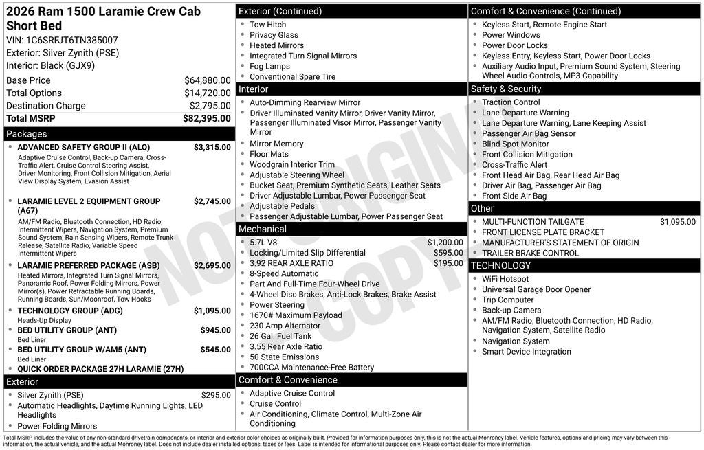 2026 RAM Ram 1500 Laramie