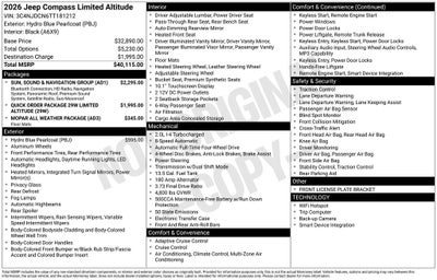 2026 Jeep Compass Limited
