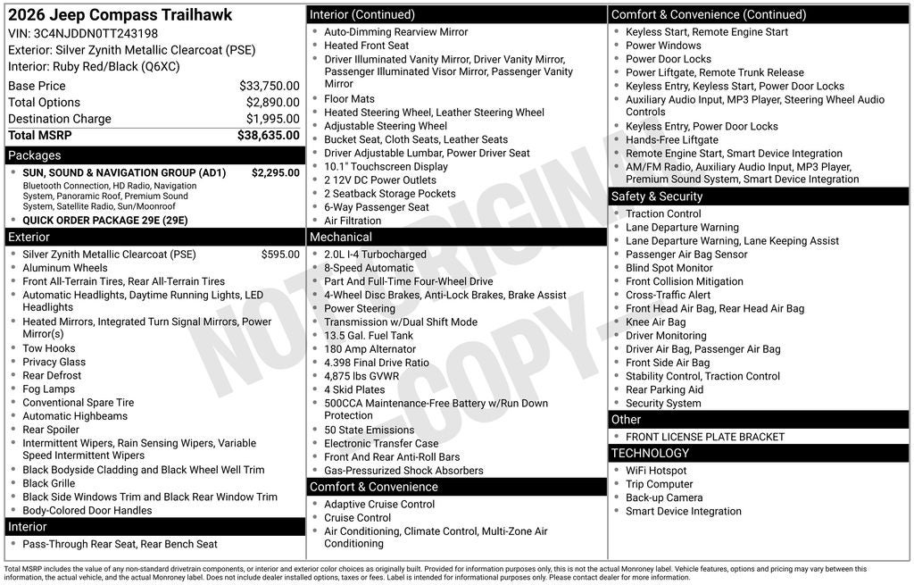 2026 Jeep Compass Trailhawk