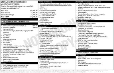2026 Jeep Cherokee Laredo