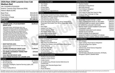 2026 RAM Ram 2500 Laramie
