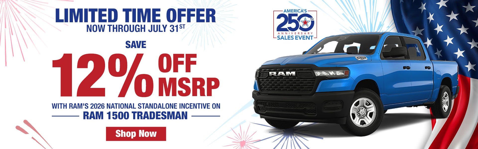Limited Time Ram 1500 Tradesman Offer
