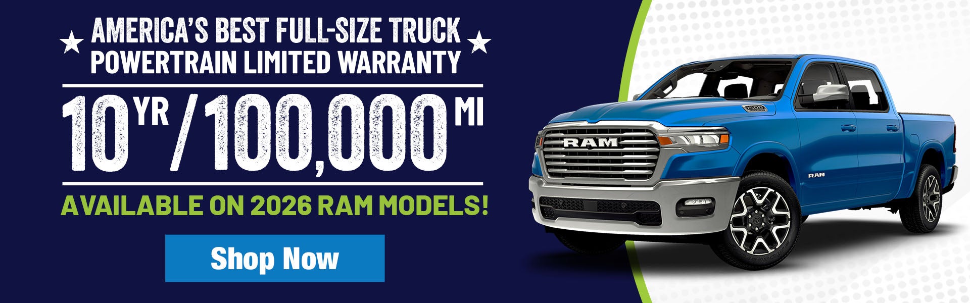 Powertrain limited warranty on 2026 Ram models